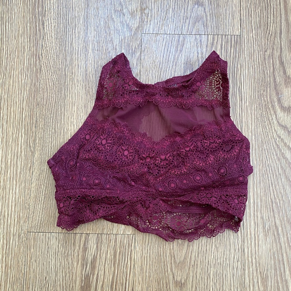 Lace High Neck Bralette/bra